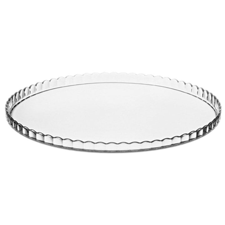 Luminarc 64584 Platter Cake Glass Shade 32cm Oval Cover Stand Cupcake Plate Serving Dessert