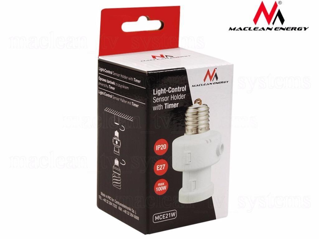 MacLean Energy MCE21B Lichtbesturingssensorhouder voor bol IP20 E27 Max 60W