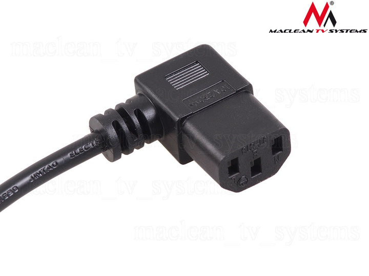 Maclean MCTV-802 Power Cable Power cord for printer, computer, monitor with the EU plug 1.5m