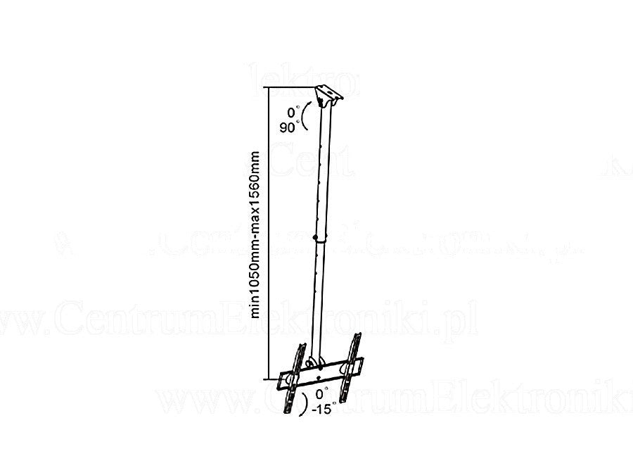 Maclean MC-631 Wall Bracket, Universal Ceiling Bracket Maclean MC-541, LCD LED Plasma 32 "- 55" up to 50kg