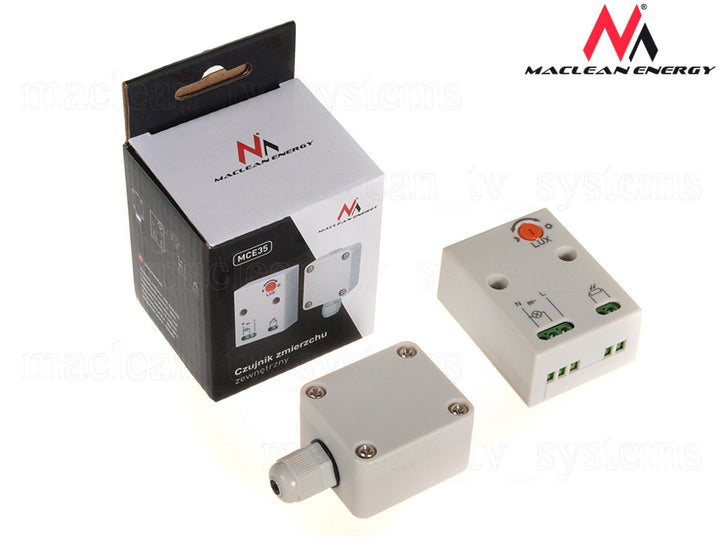 Sensor crepuscular con sonda externa máx. 3450W Maclean Energy MCE35