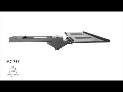 MacLean MC-757 Keyboard Desk Holder Toetsenbord en muis onder bureaubel 67 cm oppervlaktehouder kussen