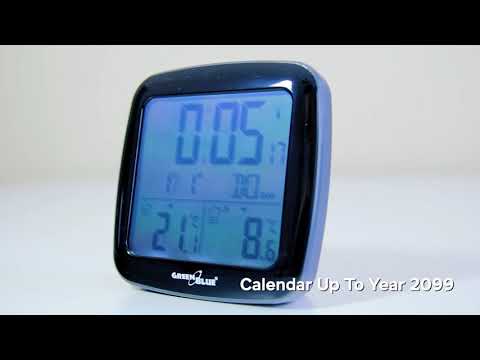 GreenBlue BG542 Home Wireless Weather Station with Outdoor Sensor, DCF Time Control, Temperature Trend, Indoor/Outdoor Temperature,