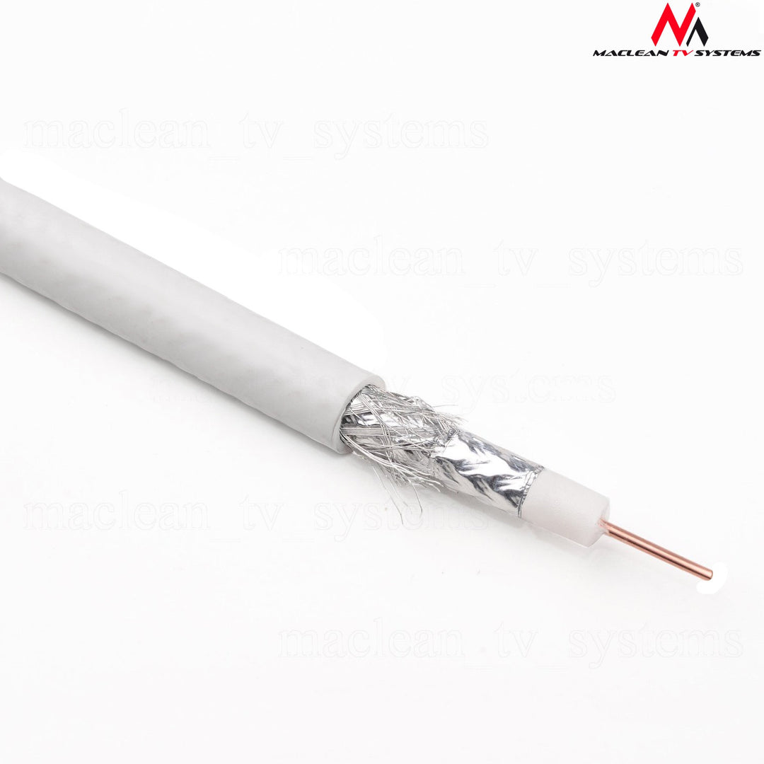 Cable coaxial satelital 1.0CCS RG6 50M Maclean MCTV-571