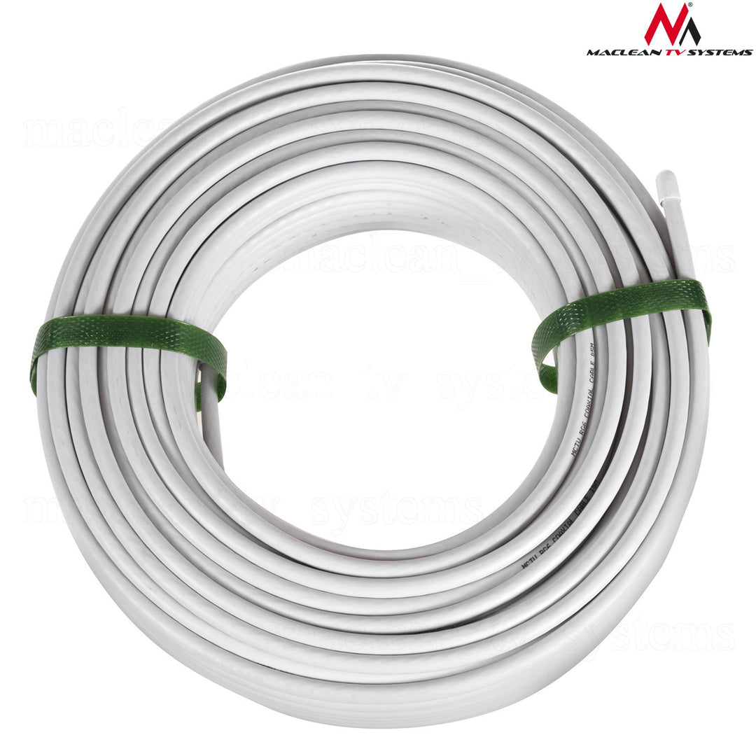 Cable coaxial satelital 1.0CCS RG6 50M Maclean MCTV-571