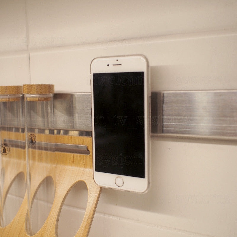 MacLean MC-746 Serie di comfort del supporto per telefono cellulare per auto magnetica, monte di ventilazione, alluminio