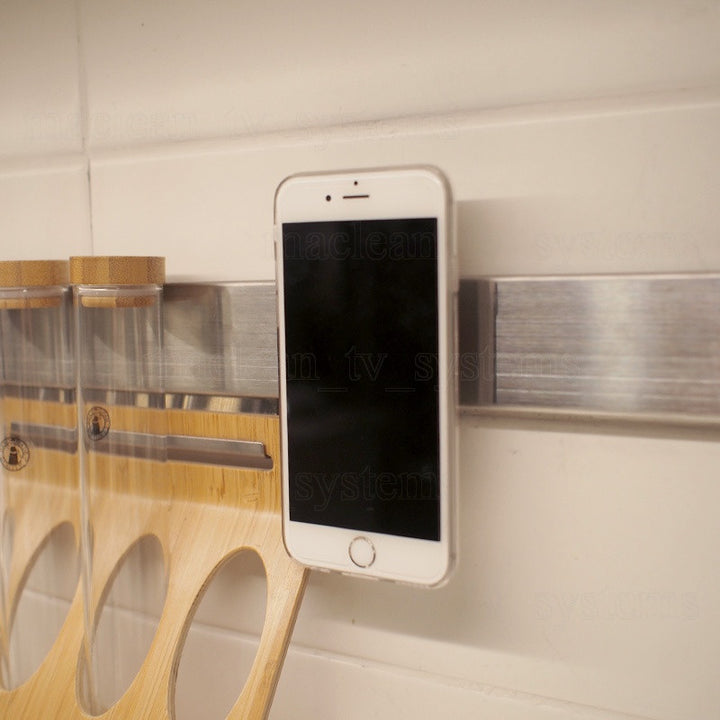 MacLean MC-746 Serie di comfort del supporto per telefono cellulare per auto magnetica, monte di ventilazione, alluminio