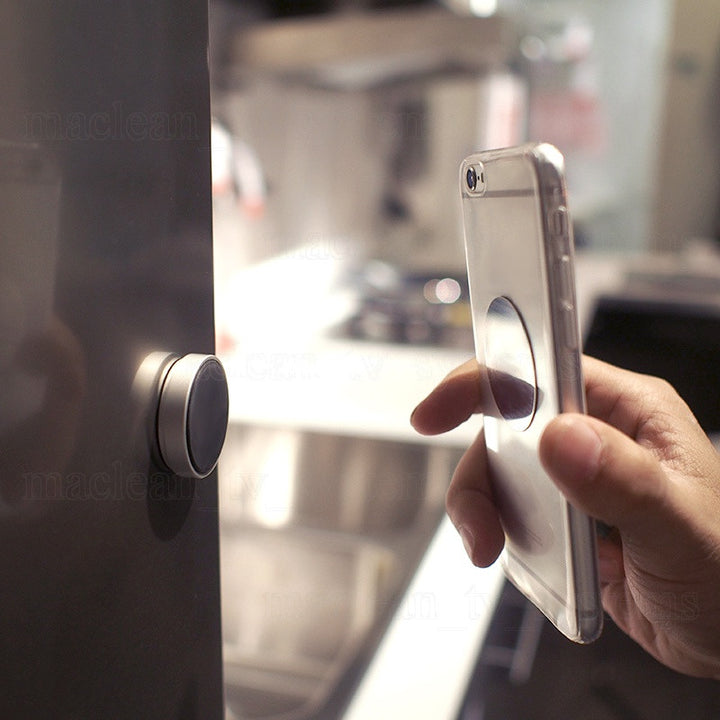 MacLean MC-746 Serie di comfort del supporto per telefono cellulare per auto magnetica, monte di ventilazione, alluminio