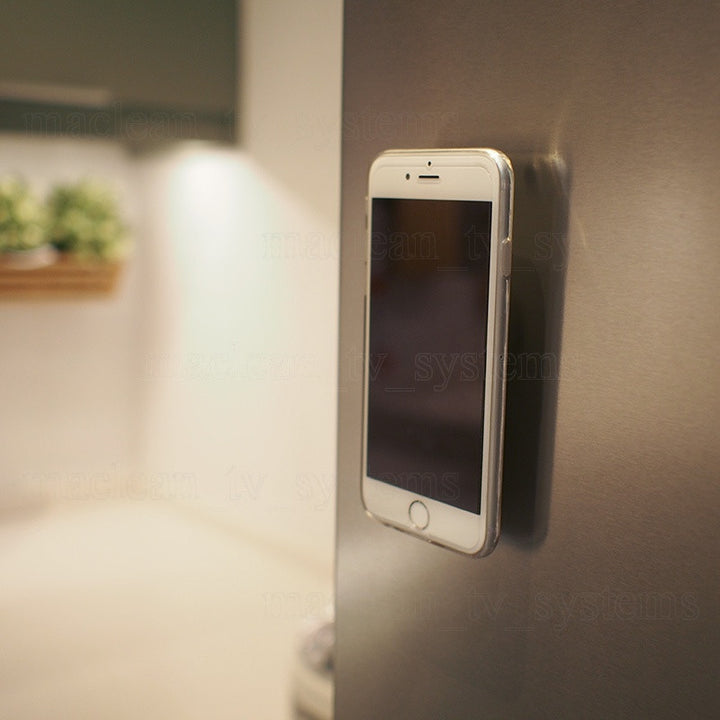 MacLean MC-746 Serie di comfort del supporto per telefono cellulare per auto magnetica, monte di ventilazione, alluminio