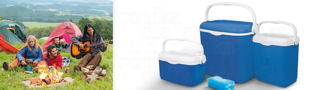 Réfrigérateur touristique 20 L bleu sacs de glace Curver