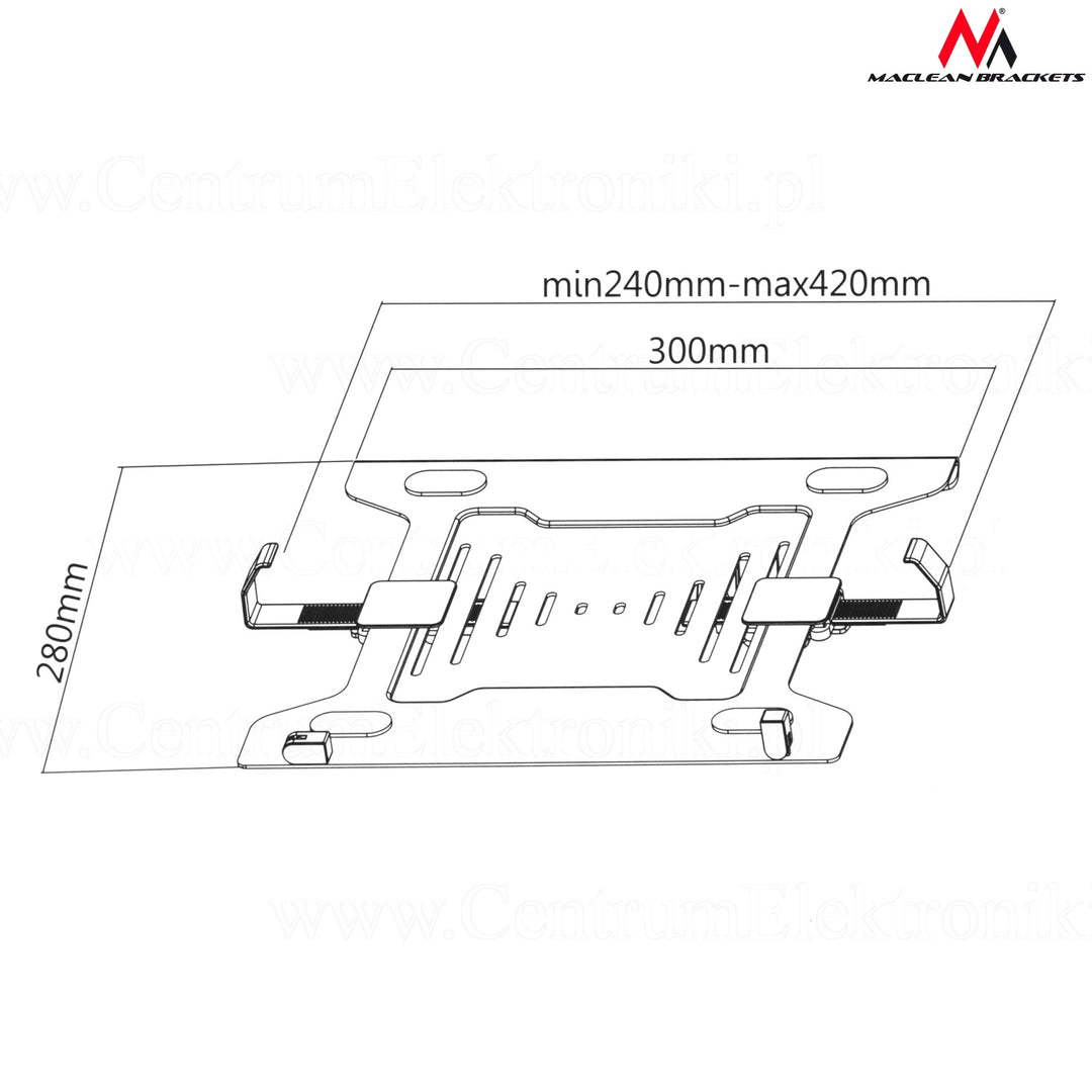 Laptop Bracket Mount Mounting Holder for Monitor Brackets Universal 23cm - 42cm