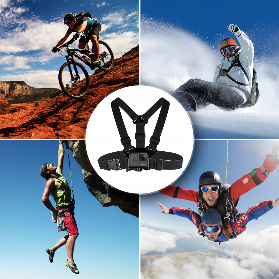 Maclean MC-773 Brustgurtband Telefonkamera Gopro Körperhalter Halterung Gürtelsport Einstellbar – Euroelectronics EU