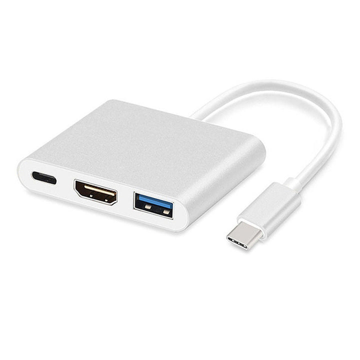 Maclean MCTV-840 USB-C - Concentrateur adaptateur HDMI / USB 3.0 / USB-C