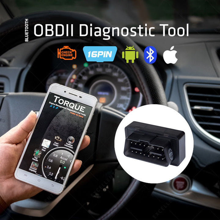 MacLean MCE200 Auto -diagnostische scanner Code Reader OBD2 OBDII Bluetooth iOS LED Android