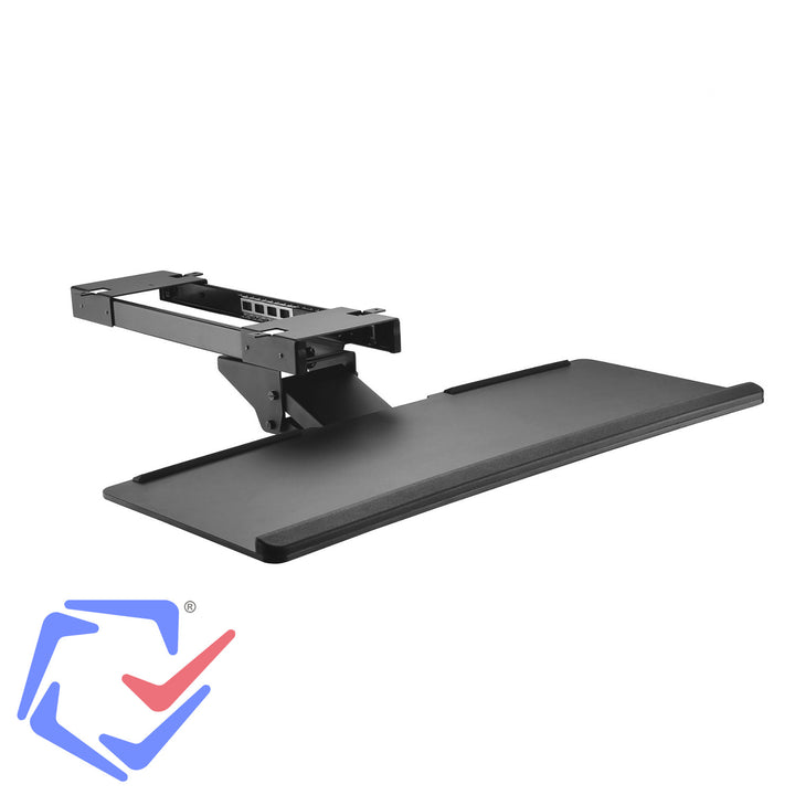 Maclean MC-757 Keyboard Desk Holder Keyboard and Mouse Under Desk Tray 67cm Surface Holder Pad